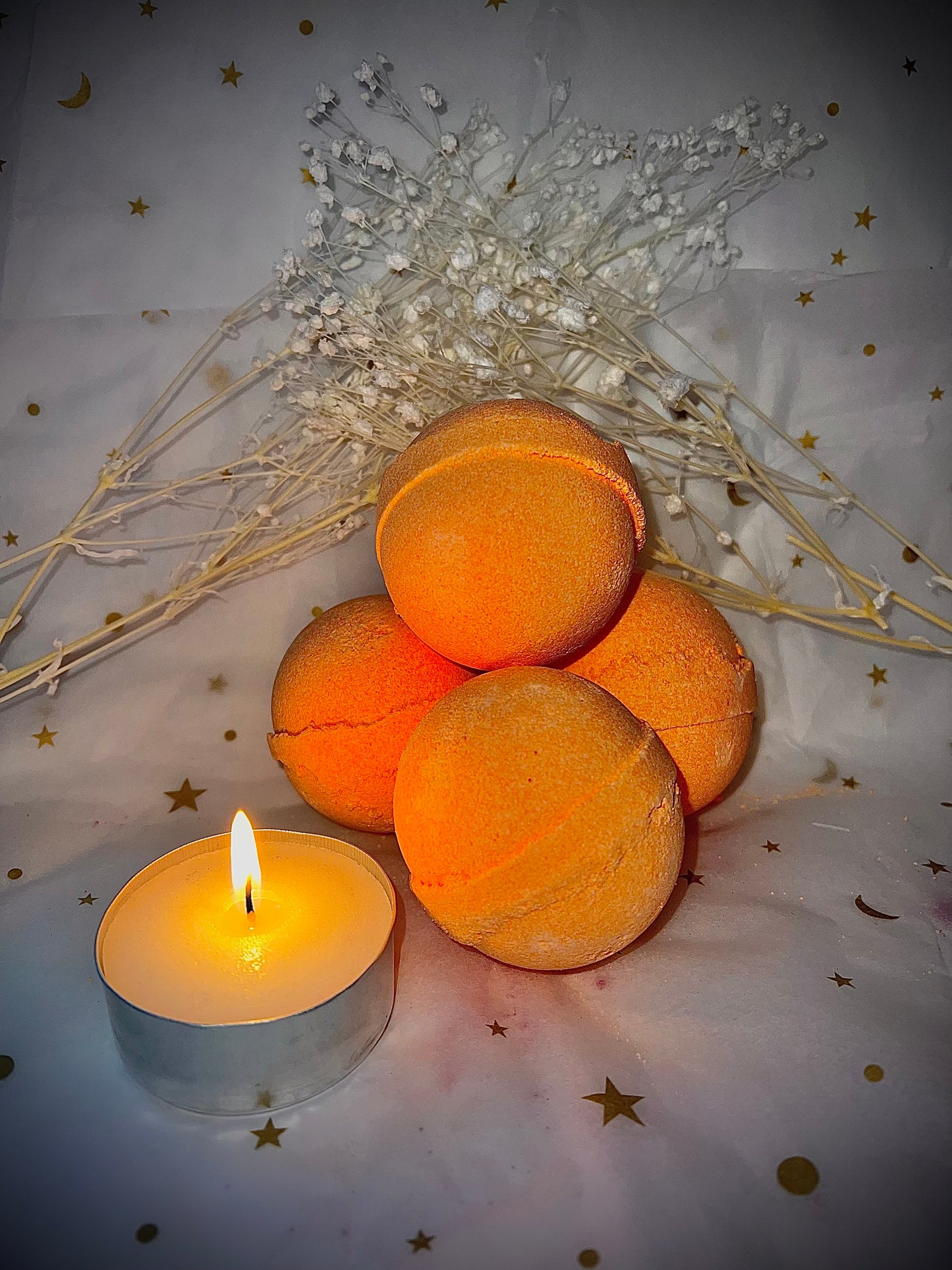 Lemongrass and Mandarin bath bomb